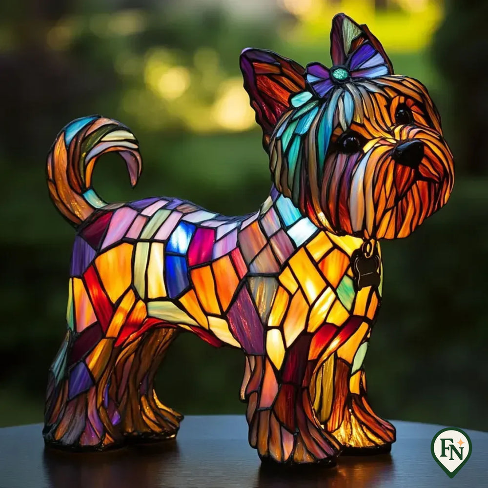 Glass Glow Dog Yorkshire Terriër