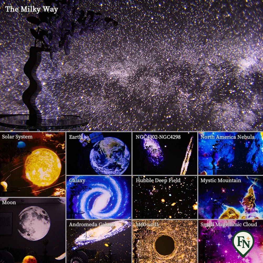 Nachtlampje Galaxy-projector Sterrenhemelprojector 360 ° Draai Planetarium Lamp Voor Kinderen Slaapkamer Valentijnsdag