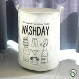 Huishoudelijke vuile stoffen mand Grote opvouwbare wasmand Opvouwbare waterdichte badkamer wasorganizer