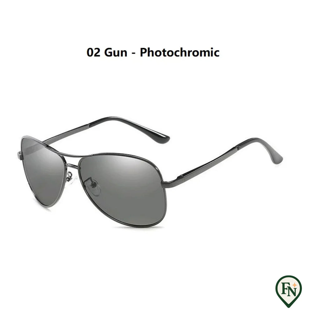 Luxe Gepolariseerde Piloten Zonnebril 7750(Gun-Photochromi