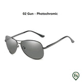 Luxe Gepolariseerde Piloten Zonnebril 7750(Gun-Photochromi