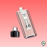 Vaultix™ - Multi 4‑In‑1 USB-Flashdrive Roze / 32GB