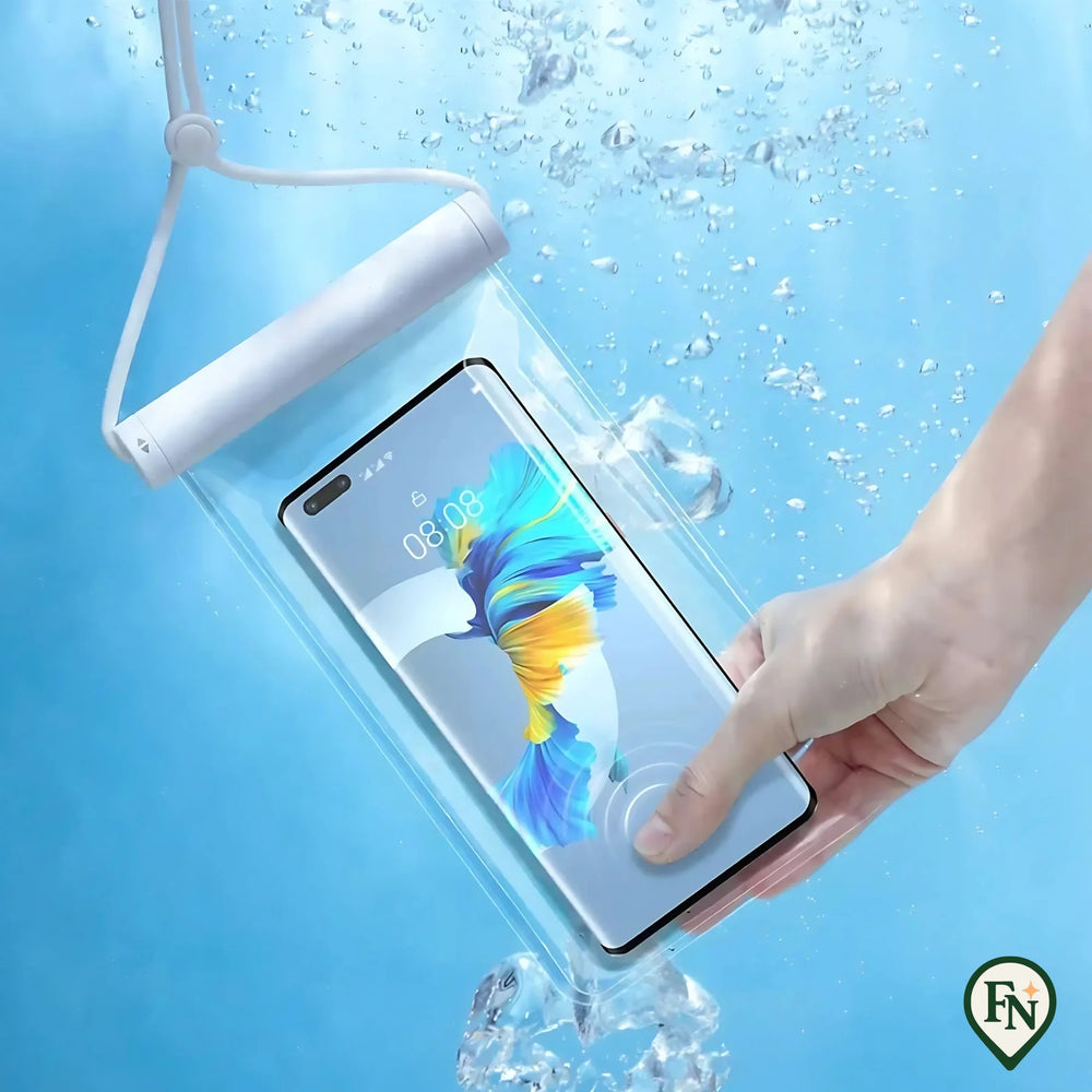 Waterdichte Telefoonhoes Wit / 7,2 inch